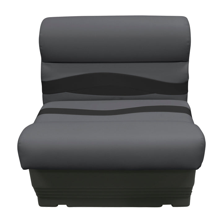 Wise Premier Pontoon 27" Bench - Cushion & Base Set | Dark Mode Premier Pontoon Boatseats