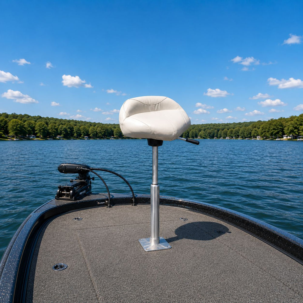 Wise 1466 Casting Seat + 8WD2002 Air Powered Adjustable Kingpin Pedestal Bundle Bundle Boatseats 