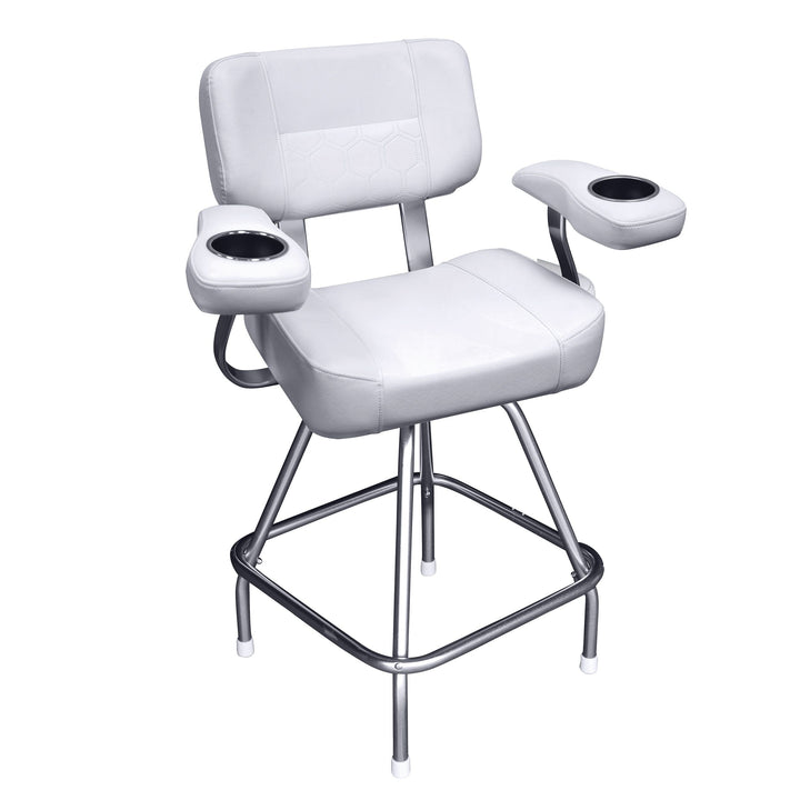 Wise Deluxe Helm Chair and Tall Stand w/ Swivel Package Bundle Boatseats 