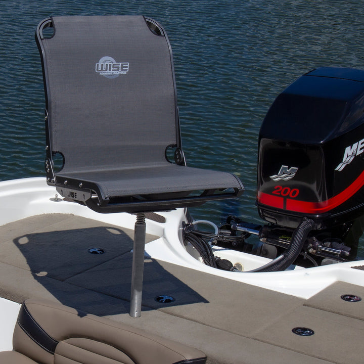 Wise 3373 AeroX™ Cool-Ride Mesh High Back Boat Seat - Grey closeout Boatseats 