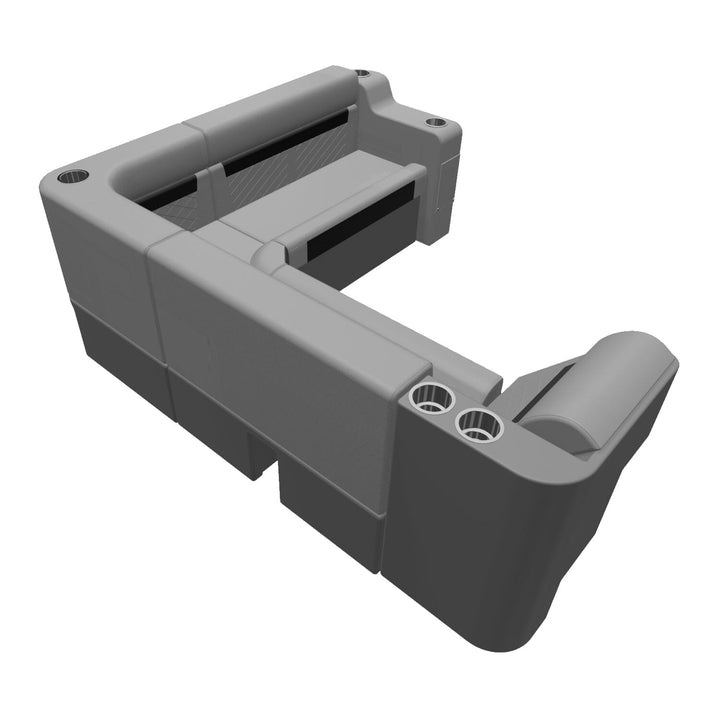 Wise DLX Series Pontoon - Small Rear L Package 3 Boatseats 