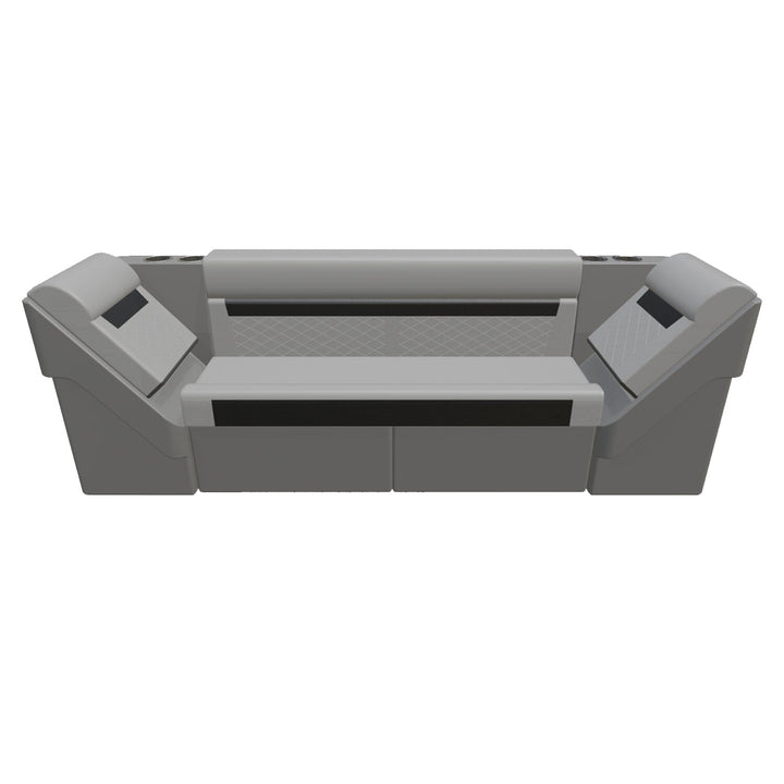 Wise DLX Series Pontoon - Rear Couch Package 1 Boatseats 