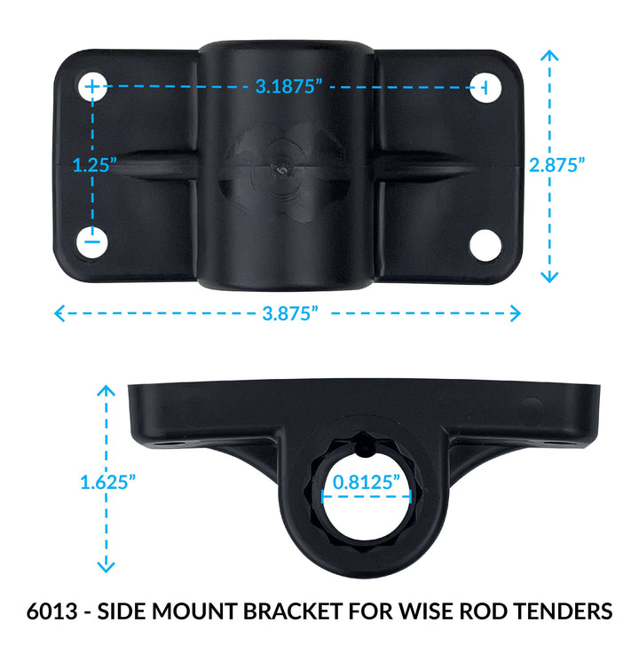 Wise 6013 Side Mount Bracket for Wise Rod Tender Accessories Boatseats 