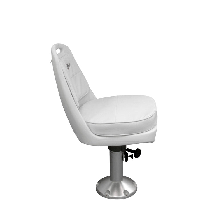 Wise 8WD013-7-710 Standard Pilot Chair & Cushions w/ Adjustable Pedestal & Seat Spider Offshore Seating Boatseats 