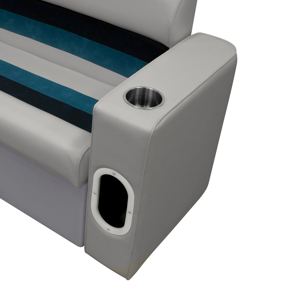 Wise 8WD110 Deluxe Series Pontoon Left Radius Arm Rest Deluxe Pontoon Boatseats 