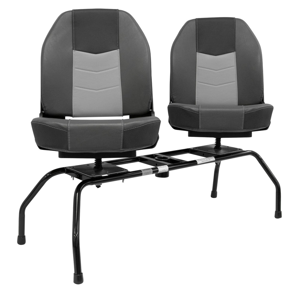 Wise Fixed Double Seat Stand w/ Quick Release Mount Package Hardware Boatseats 