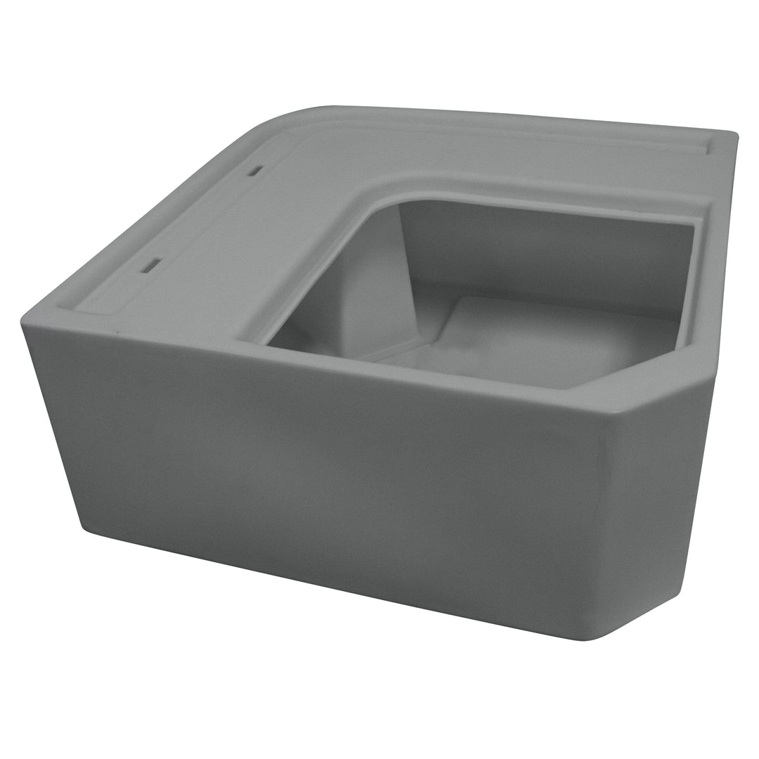 Wise 8WD133-1B Deluxe Pontoon Radius Corner Section - Base Only Deluxe Bases Boatseats Grey 