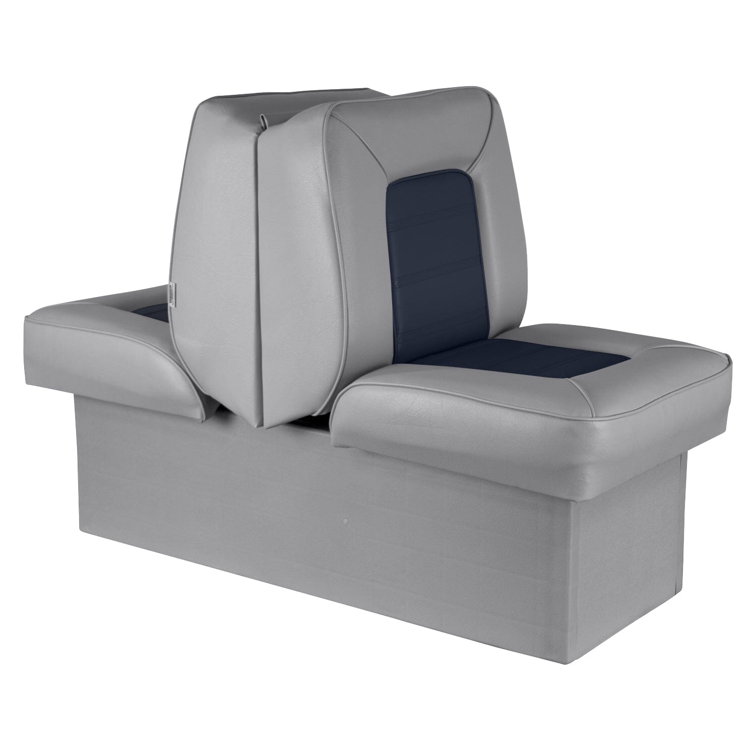 Wise 8WD505P Deluxe Series Contoured Back to Back Lounge Seat Closeout Closeout Grey • Navy 