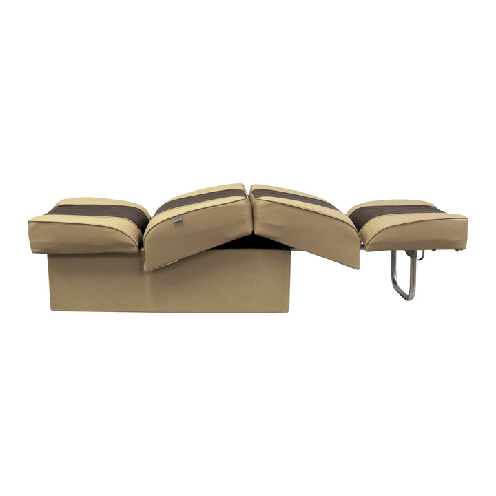 Wise 8WD707P-1 Deluxe Series Back to Back Lounge Seat | Two Tone Colors Jump / Lounge Boatseats 