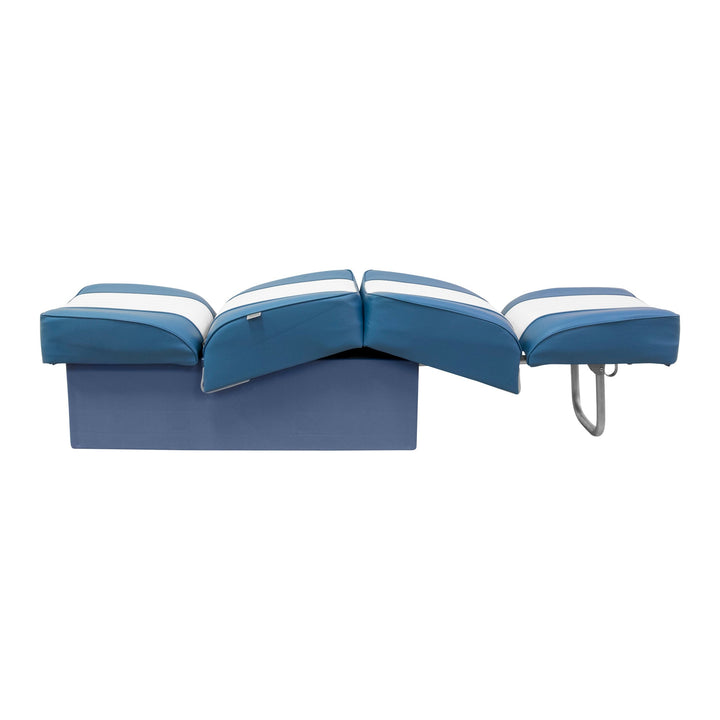 Wise 8WD707P-1 Deluxe Series Back to Back Lounge Seat | Two Tone Colors Jump / Lounge Boatseats 