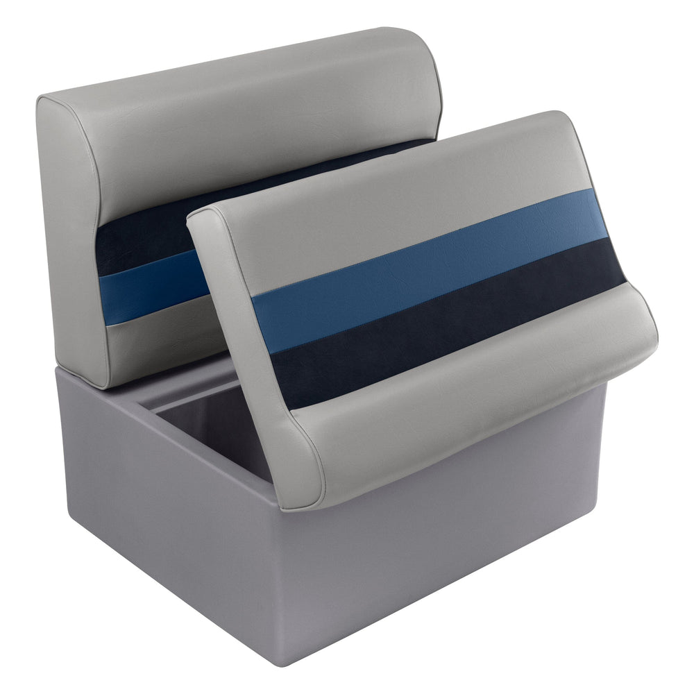 Wise Deluxe Series Pontoon 28" Bench - Cushion & Base Set Deluxe Pontoon Boatseats 