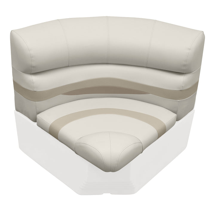 Wise BM11028-2 Premier Pontoon 28" Radius Corner Cushion Set Premier Cushion Sets Wise Pontoon 