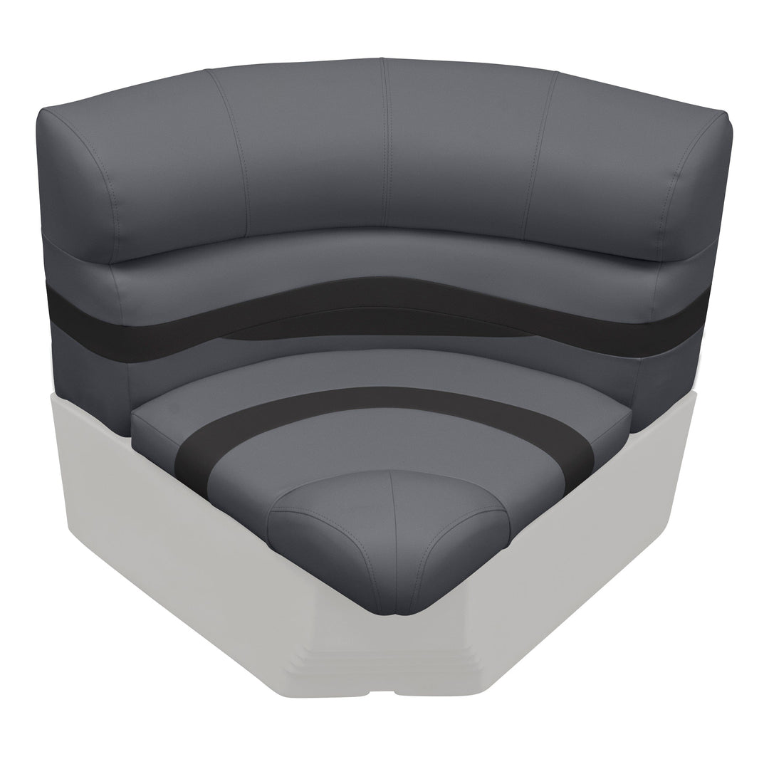 Wise BM11028 Premier Pontoon 28" Radius Corner Cushion Set Premier Cushion Sets Boatseats 