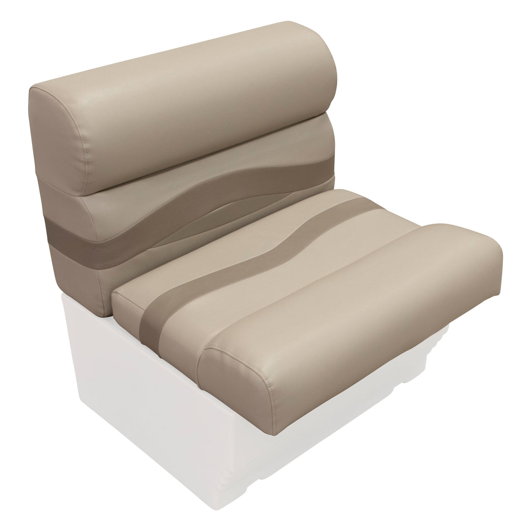 Wise BM1143-2 Premier Pontoon 27" Bench Cushion Set Premier Cushion Sets Wise Pontoon Mocha Java • Mushroom • Café 