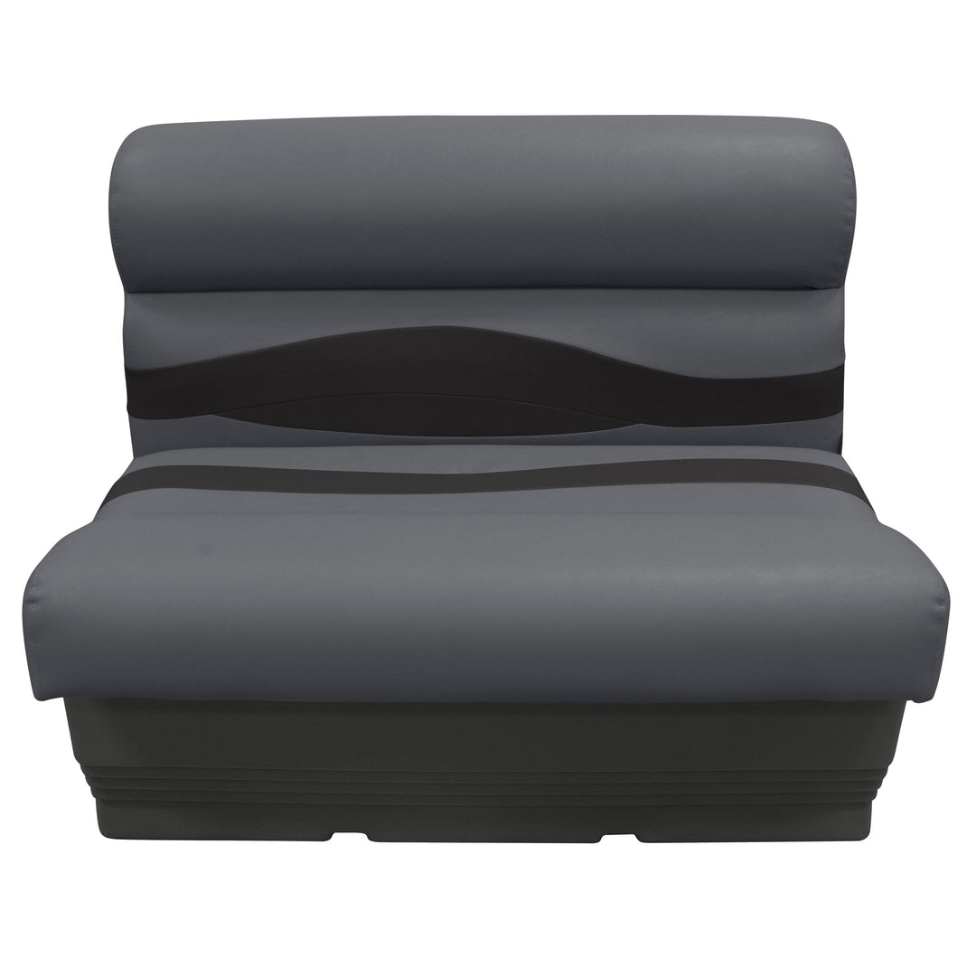 Wise Premier Pontoon 50" Bench - Cushion & Base Set | Dark Mode Premier Pontoon Boatseats 