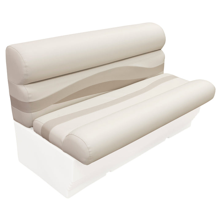 Wise BM1145-2 Premier Pontoon 50" Bench Cushion Set Premier Cushion Sets Wise Pontoon Stone • Mocha Java • Khaki 