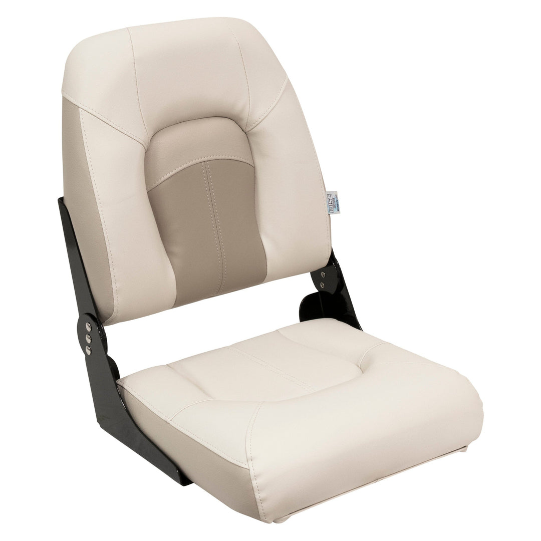 Wise BM1461 Premier Pontoon Fold Down Fishing Seat Premier Pontoon 199Fix Stone • Mocha Java • Khaki 