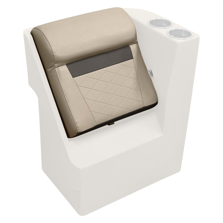 Wise DLX1305 - DLX Series Pontoon Lean Back Cushion Only - Fits L or R DLX Pontoon Boatseats Neutral • Meteor 