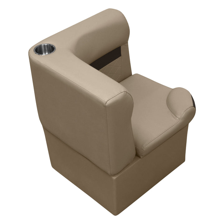 Wise DLX133 - DLX Series Pontoon Corner Section Cushion & Base Package DLX Pontoon Boatseats 