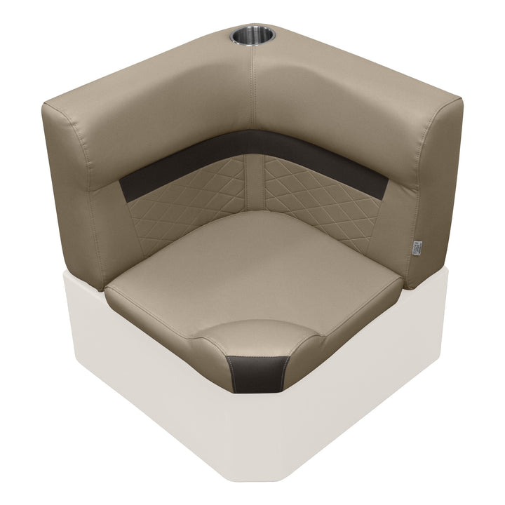 Wise DLX133 - DLX Series Pontoon Corner Cushion Set DLX Pontoon Boatseats Neutral • Meteor 