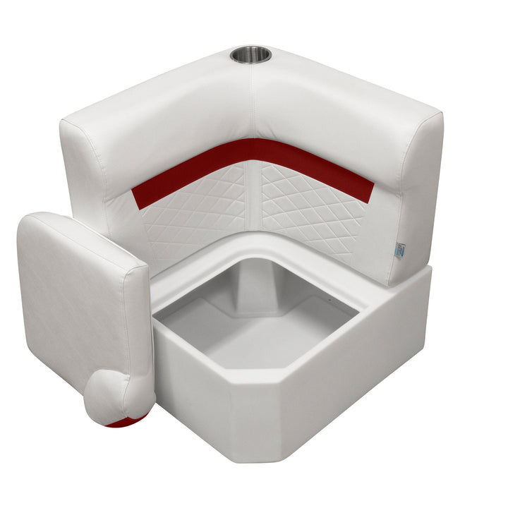 Wise DLX133 - DLX Series Pontoon Corner Section Cushion & Base Package DLX Pontoon Boatseats 