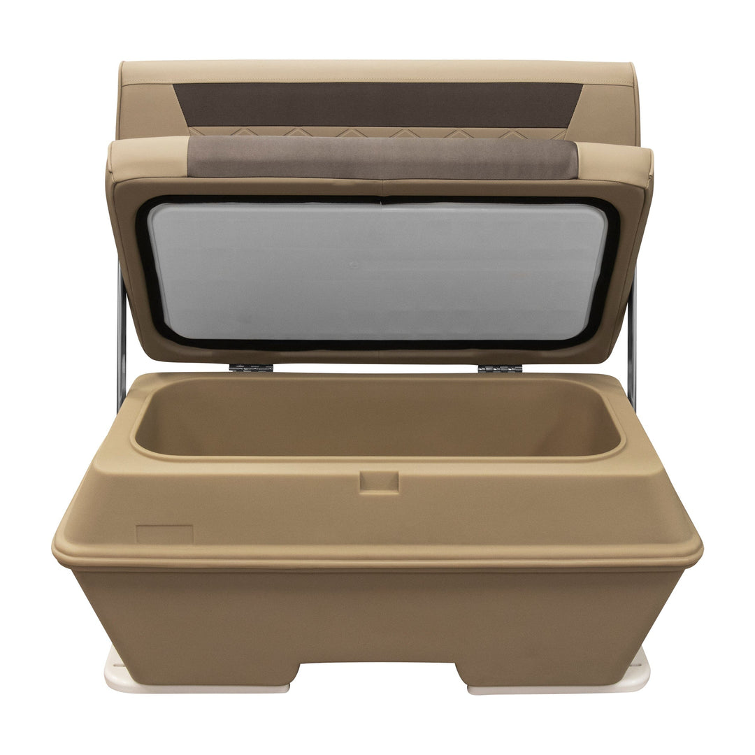 Wise DLX156 - DLX Series 70 Qt Swingback Cooler Seat DLX Pontoon Boatseats 