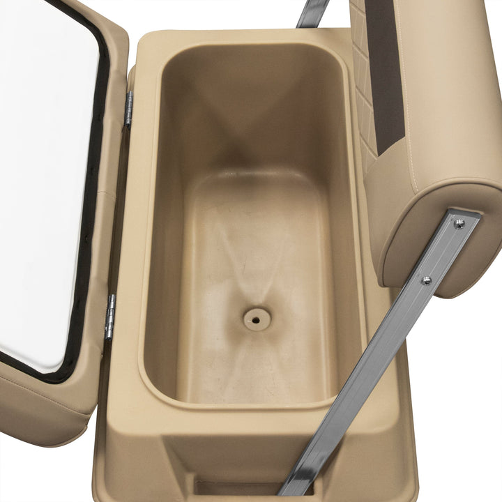 Wise DLX156 - DLX Series 70 Qt Swingback Cooler Seat DLX Pontoon Boatseats 