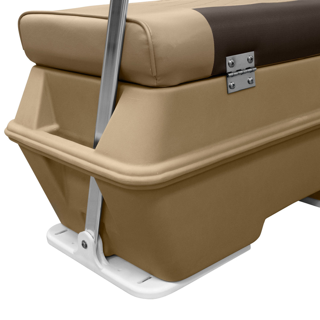 Wise DLX156 - DLX Series 70 Qt Swingback Cooler Seat DLX Pontoon Boatseats 