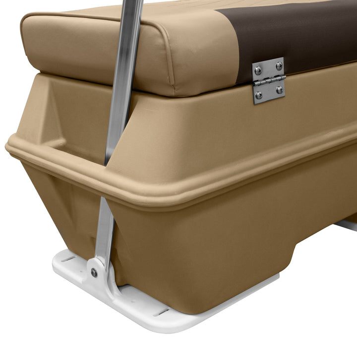 Wise DLX156 - DLX Series 70 Qt Swingback Cooler Seat DLX Pontoon Boatseats 