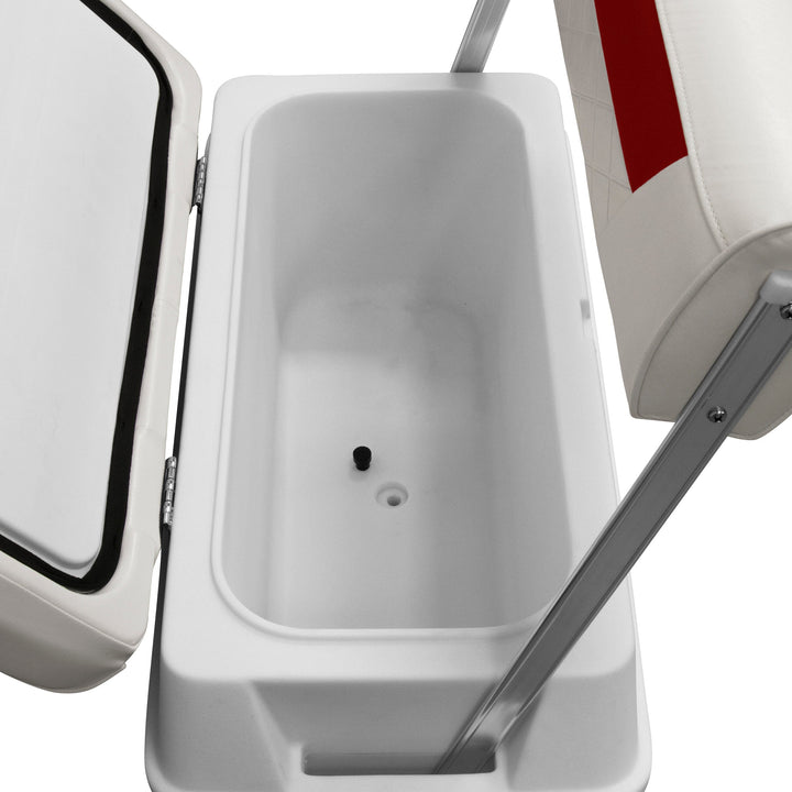 Wise DLX156 - DLX Series 70 Qt Swingback Cooler Seat DLX Pontoon Boatseats 