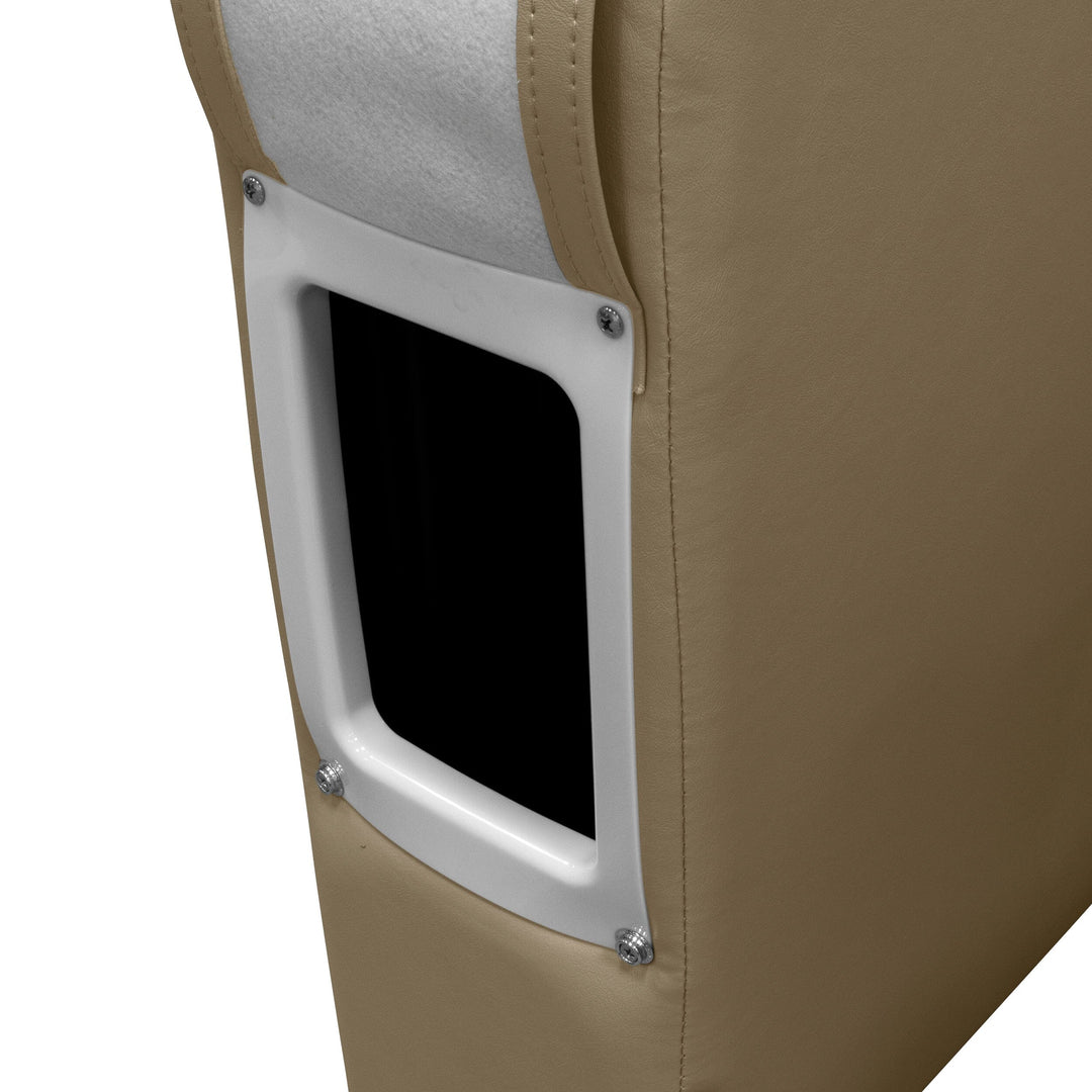 Wise DLX3009 - DLX Series Pontoon Arm Rest - Left Radius DLX Pontoon Boatseats 