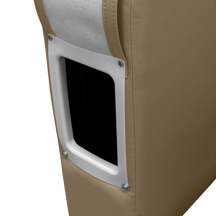 Wise DLX3009 - DLX Series Pontoon Arm Rest - Left Radius DLX Pontoon Boatseats 