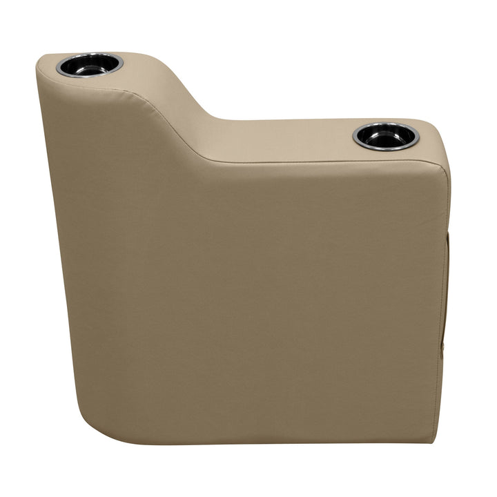 Wise DLX3010 - DLX Series Pontoon Arm Rest - Right Radius DLX Pontoon Boatseats 
