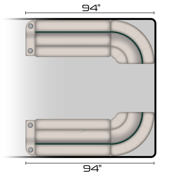 Wise Pontoon - Front Set 3 | CLOSEOUT Boatseats 