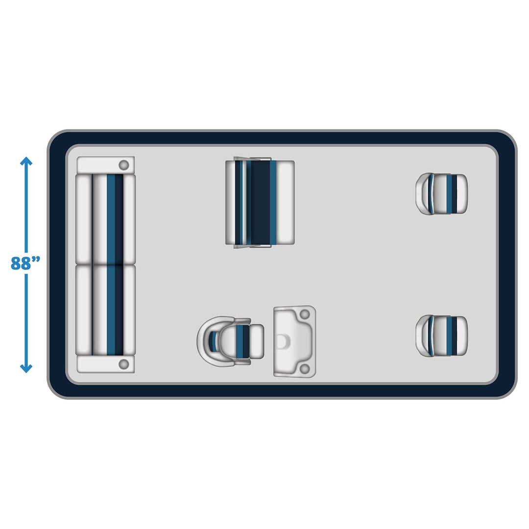 Wise Deluxe Series Pontoon - WS13520 Small Fishing Boat Group Deluxe Groups Pontoon Group 