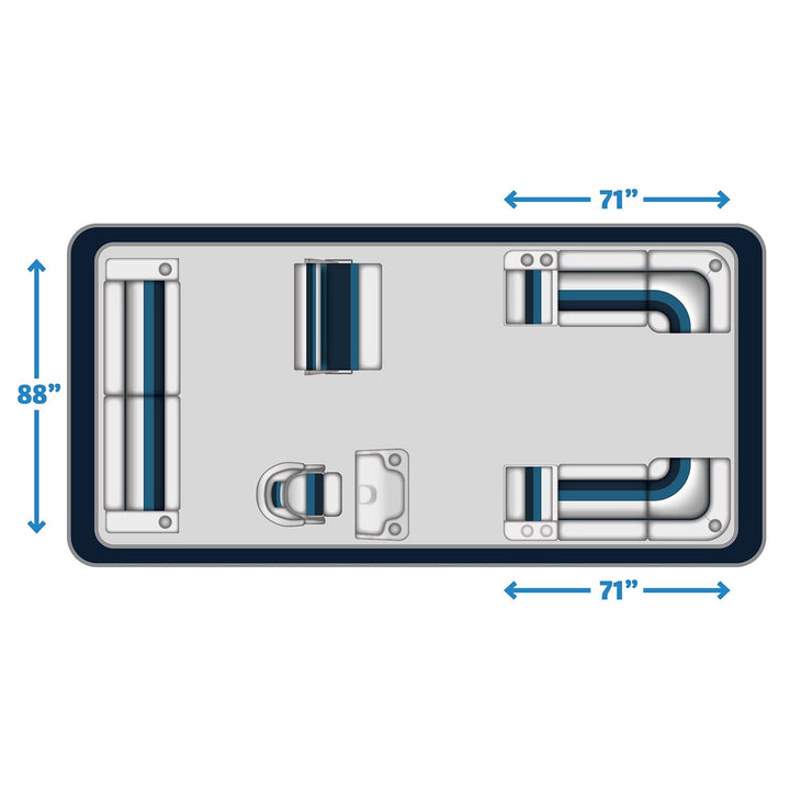 Wise Deluxe Series Pontoon - WS13523 Large Traditional Package Deluxe Groups DLX Pontoon Bundle 