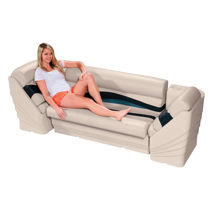 Wise 13006 Premier Pontoon Lean Back Lifestyle - Aftermarket Pontoon Furniture
