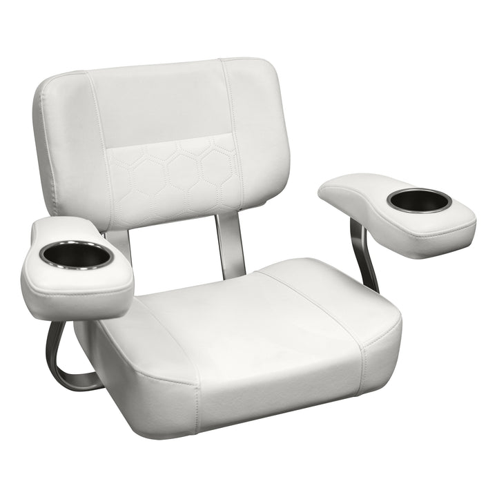 Wise 3366 Deluxe Offshore Helm Chair Offshore Seating INV OVERRIDE Brite White 