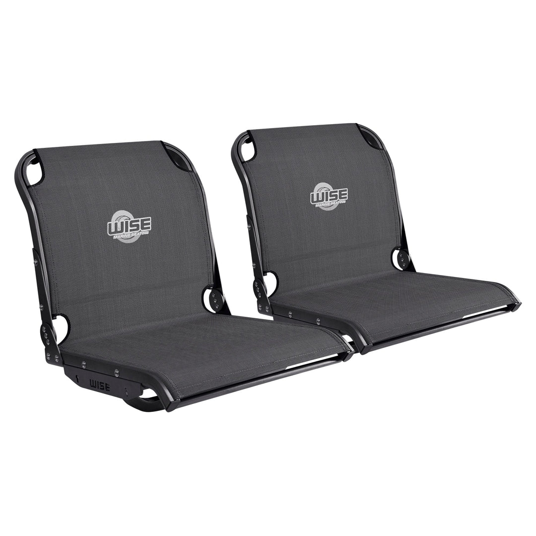 Wise 3374 AeroX™ Mesh Mid Back Boat Seat - Double Pack Bundle Wise Marine Carbon X 
