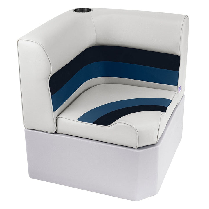 Wise 8WD133 Deluxe Series Pontoon Radius Corner & Base Deluxe Pontoon Wise Pontoon White • Navy • Blue 