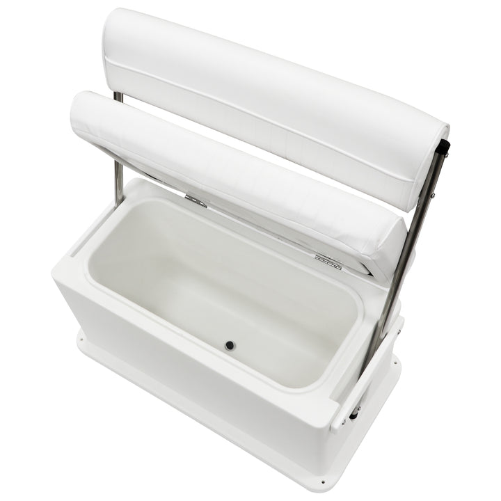 Wise 8WD437SS Offshore Swingback 62 Qt Cooler Seat - open view