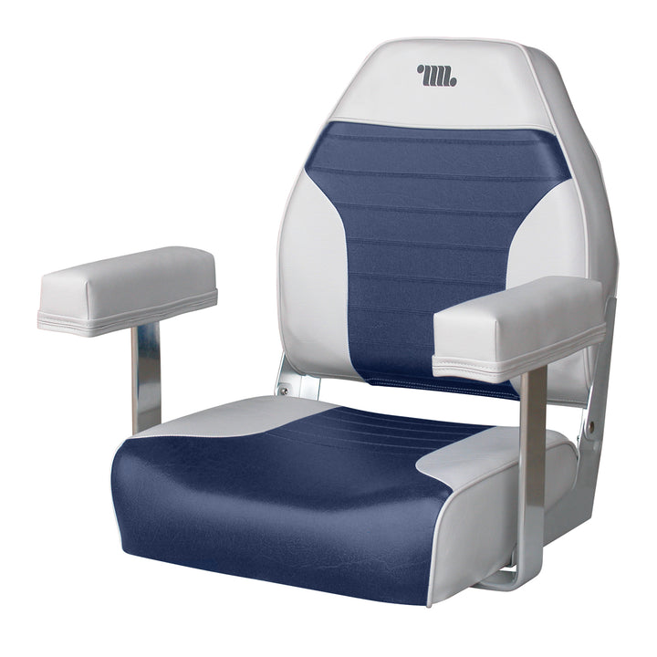 Wise 8WD444AR-717 Padded Arm Rests Mounted to 8WD588PLS-660 Boat Seat