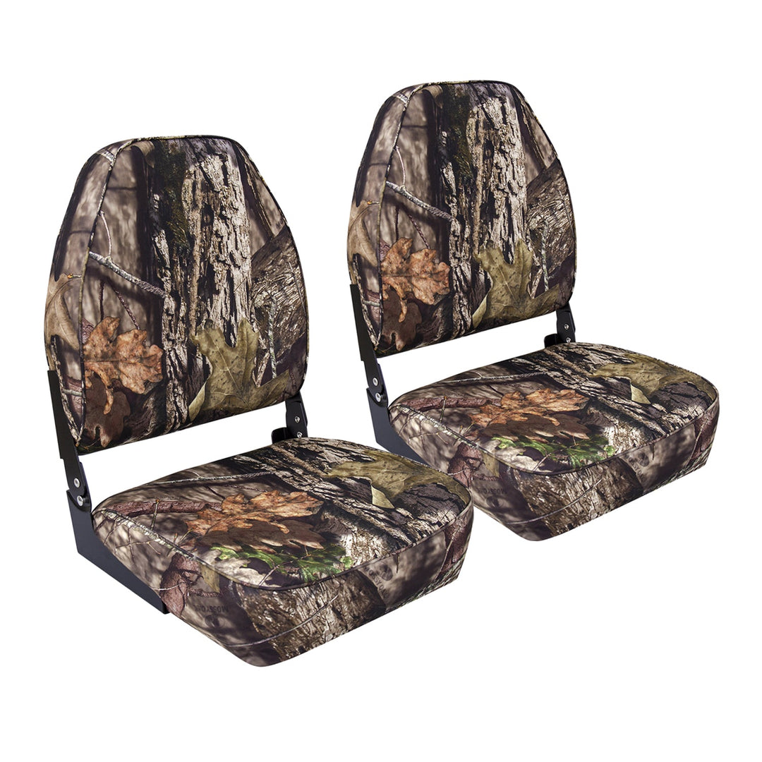 Wise 8WD617PLS High Back Camo Seat - Double Pack Bundle Wise Marine Mossy Oak Break Up Country 