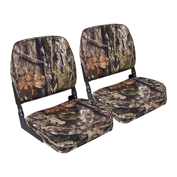 Wise 8WD618PLS Low Back Camo Seat - Double Pack Bundle Wise Marine Mossy Oak Break Up Country 