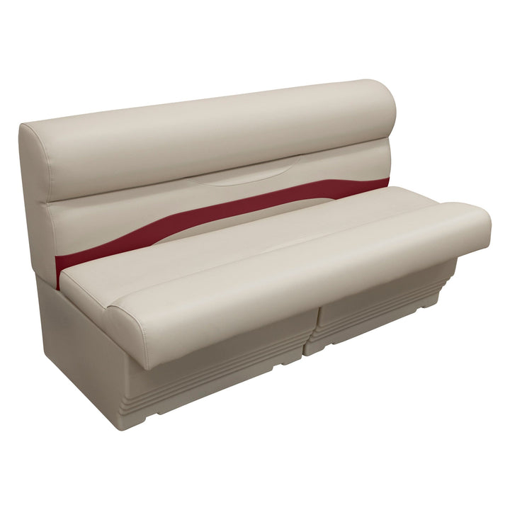 Wise 1200 Series Pontoon - 55" Bench & Base 1200 Pontoon Wise Pontoon Platinum • Dark Red 