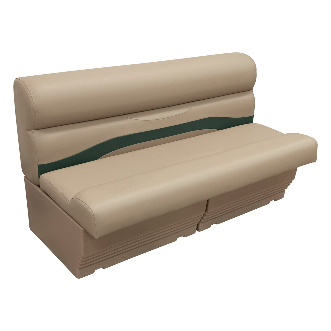 Wise 1200 Series Pontoon - 55" Bench & Base 1200 Pontoon Wise Pontoon Mocha Java • Evergreen 